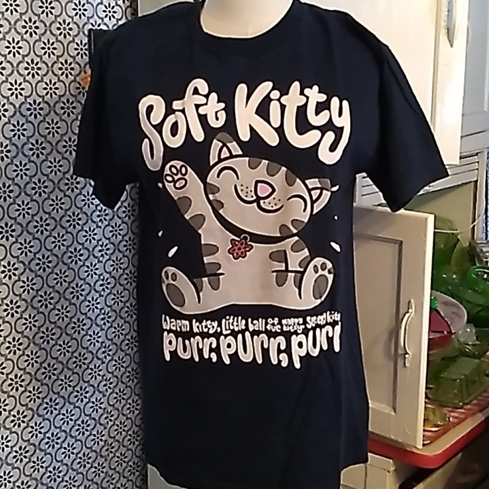 The Big Bang Theory soft kitty warm kitty shirt medium